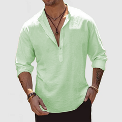 Loookus - Men's Casual Everyday Cotton Linen Shirt