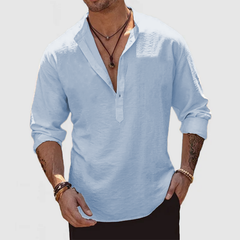 Loookus - Men's Casual Everyday Cotton Linen Shirt