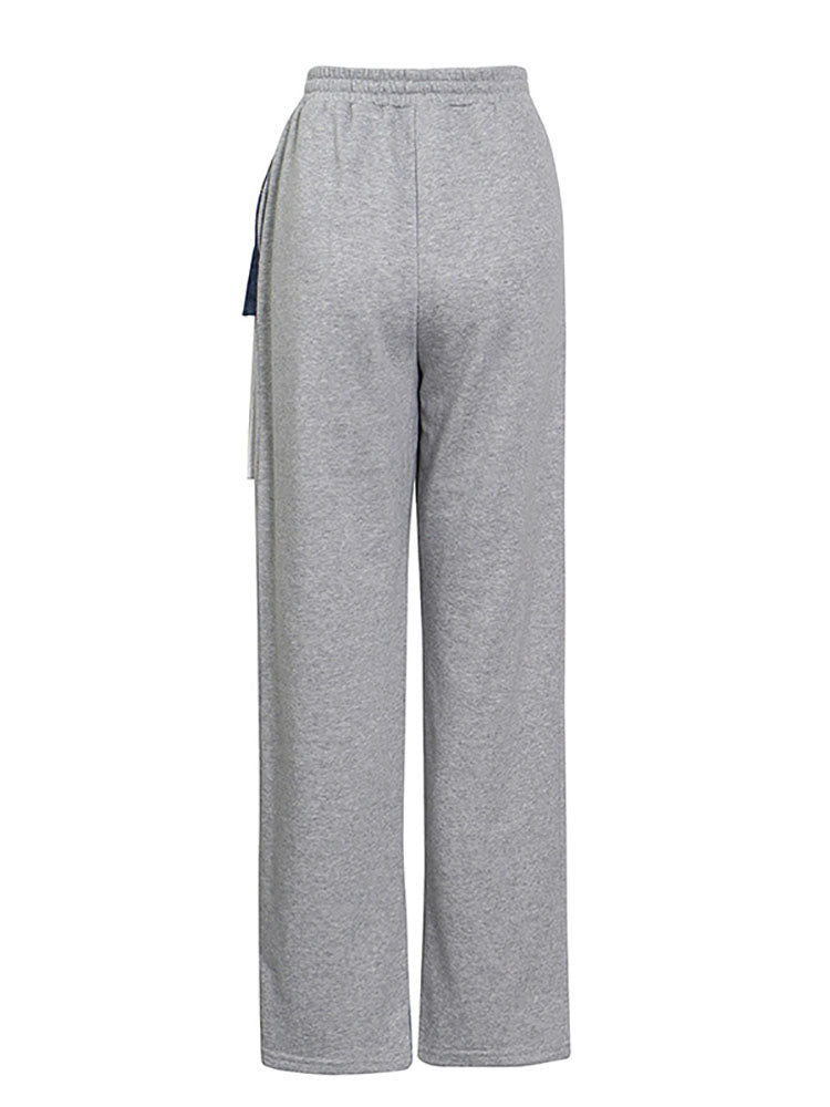 Loookus - Mixed Up Denim Sweatpants