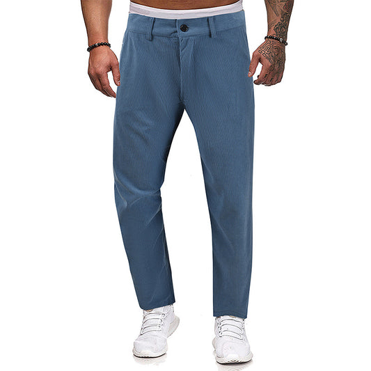 Loookus - Men's Outdoor Casual Corduroy Solid Color Pants