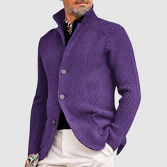Loookus - Men's Elegant Lapel Knitted Pocket Jacket( NEW )