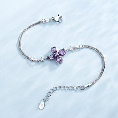 Loookus - Fashion Purple Clover Bracelet