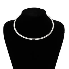 Loookus - Lady smooth circular cold wind collar clavicle chain