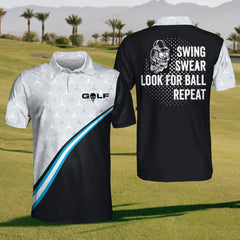 Golf Swing Swear Looking For Ball Repeat Polo Shirt For Men