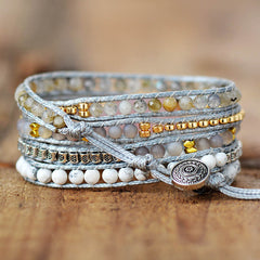 Loookus - Rose Quartz Bracelet Meditation Calming Balancing Bracelet