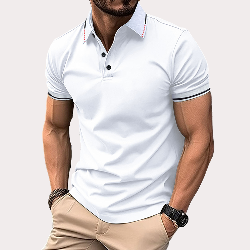 Loookus - Men's Casual Short Sleeve Polo Shirt