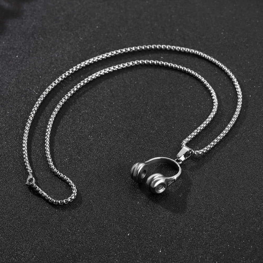 Loookus - Music Headphone Pendant Necklace