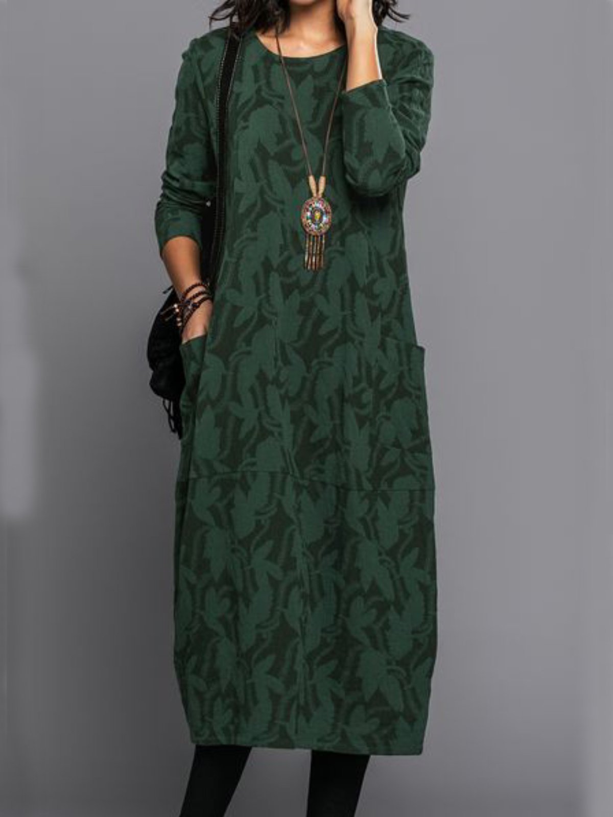 Loookus - Long Sleeve Vintage Fall Dresses