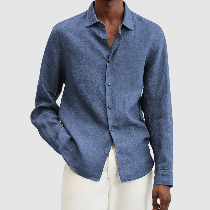 Loookus - Men's Casual Premium Cotton Linen Shirt