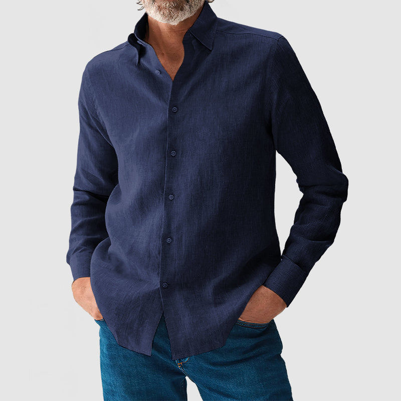 Loookus - Men's Casual Daily Premium Cotton Linen Shirt