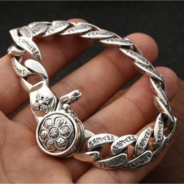 Loookus - 925 Silver Six-word Truth Turning Bracelet