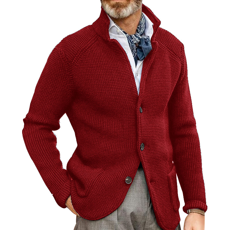 Loookus - Men's long sleeve thickened cardigan warm casual jacket