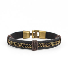 Loookus - Men's Personalized Retro Leather Bracelet