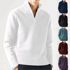 Loookus - New autumn and winter men's thickened stand collar casual woolen sweater