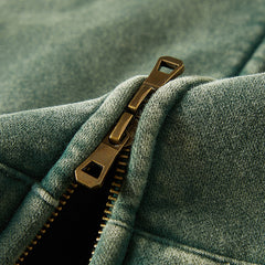 Loookus- Vintage Oversized Zip-Up Hoodie