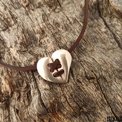 Loookus - Fashionable Bohemian Wax Cord Heart Pendant