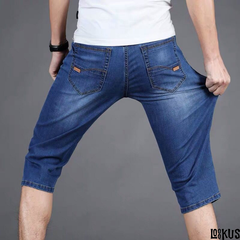 Loookus - Men's High-Stretch Denim Shorts