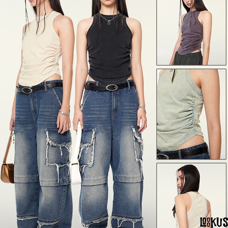 Loookus - Distressed Street Style Sexy Tank Top