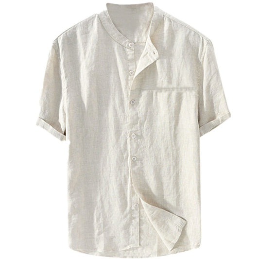 Loookus - stylish men's stand-collar cardigan T-shirt
