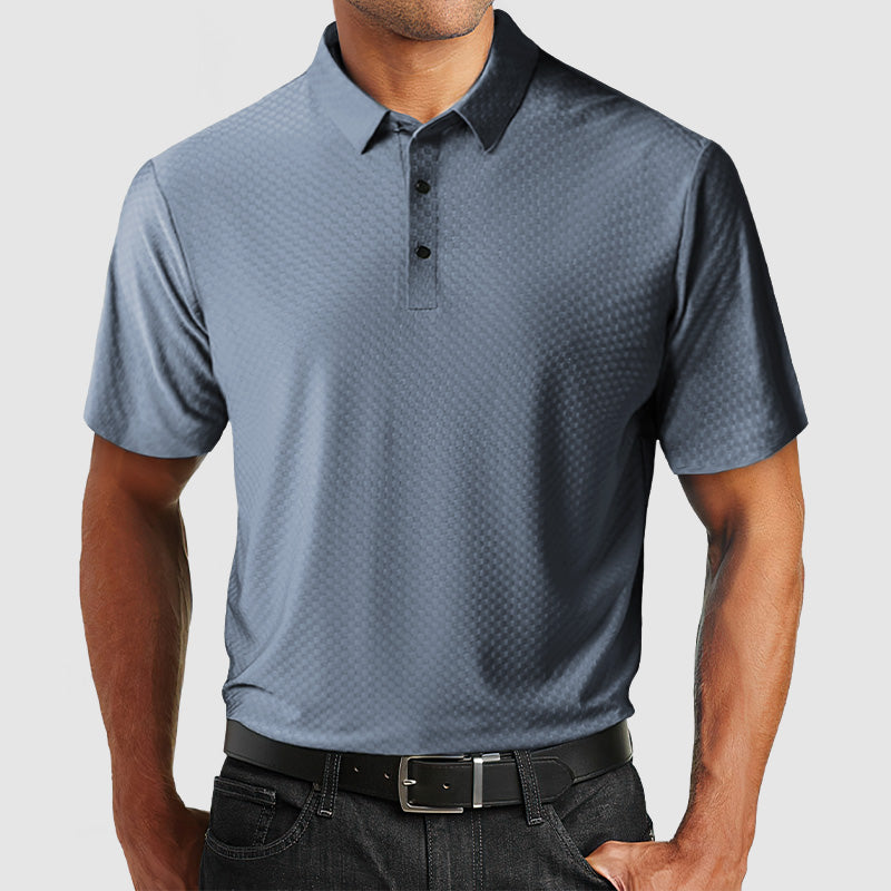 Loookus - Gentleman's High Quality Ice Silk Textured Polo Shirt