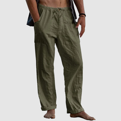 Loookus - Men's linen beach casual loose-fitting pants