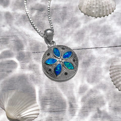 Loookus - Opal Sand Dollar Necklace