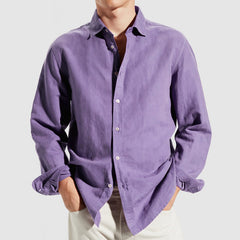 Loookus - Men's Casual Regular Fit Soft Cotton Shirt