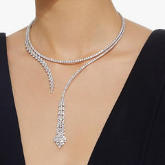 Loookus - Ladies Zircon Pendant Collarbone necklace