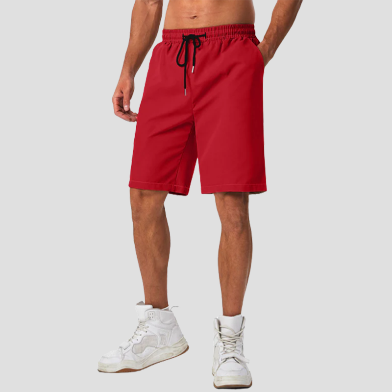 Loookus - Men's cotton linen casual shorts