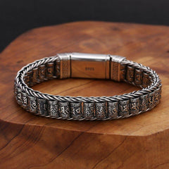 Loookus - 925 Silver Rotating Drum Hand Bracelet
