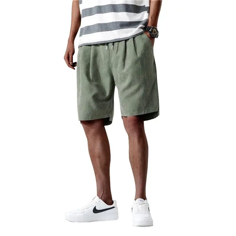 Loookus - Casual shorts men's loose trousers beach trousers breathable and comfortable trousers