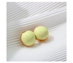 Loookus - French Style Enamel earrings - Ball bell earrings