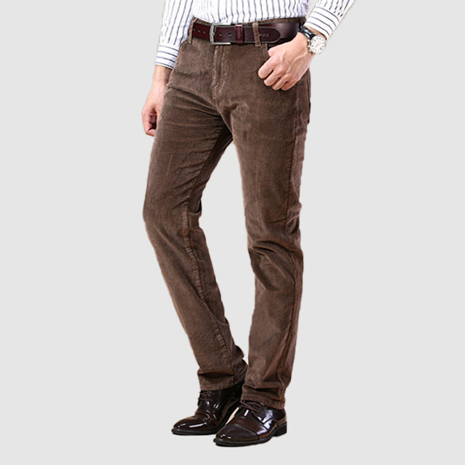 Loookus - Men's Casual Corduroy Elastic Long Pants