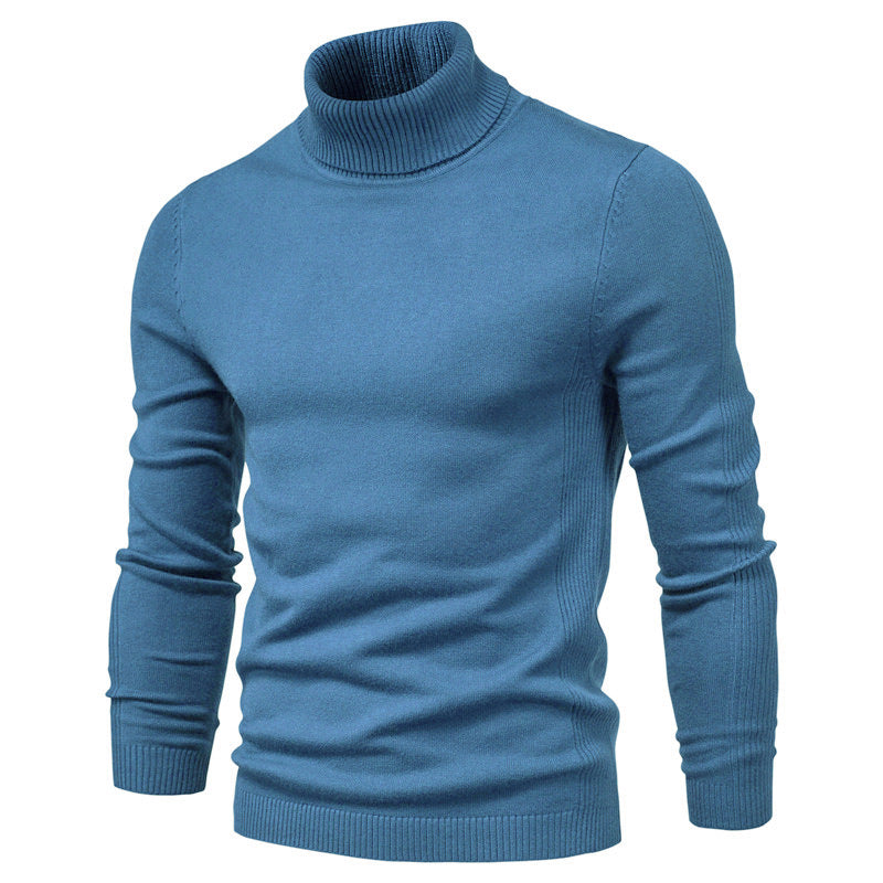 Loookus - Men's Turtleneck Basic Cashmere Base Sweater