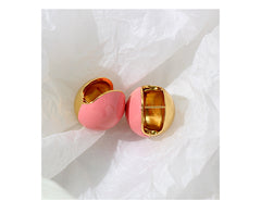 Loookus - French Style Enamel earrings - Ball bell earrings