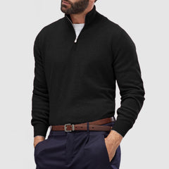 Loookus - Men's Casual Zip Cashmere Basic Sweater