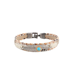 Loookus - Woven multi-layer feather bracelet