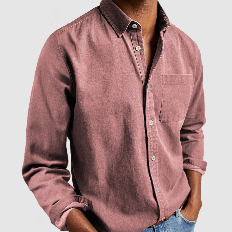 Loookus - Gentleman's Casual Cotton Basic Shirt