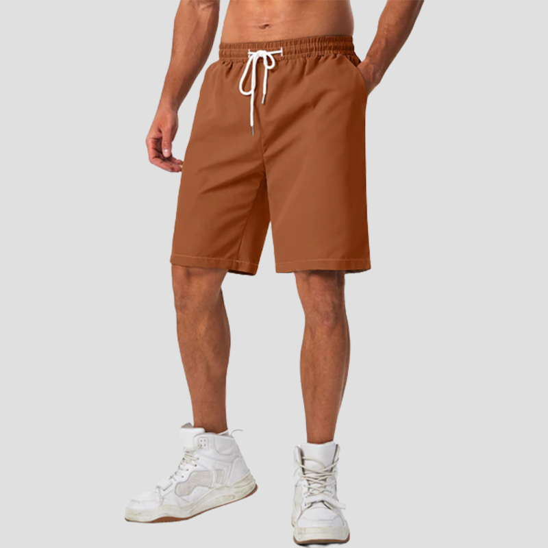 Loookus - Men's cotton linen casual shorts