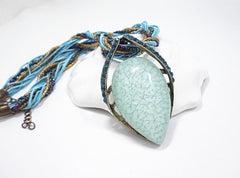 Loookus - Bohemian Vintage Glazed Drop Necklace