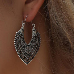 Loookus - Hollow Boho Ethnic Carved Earrings