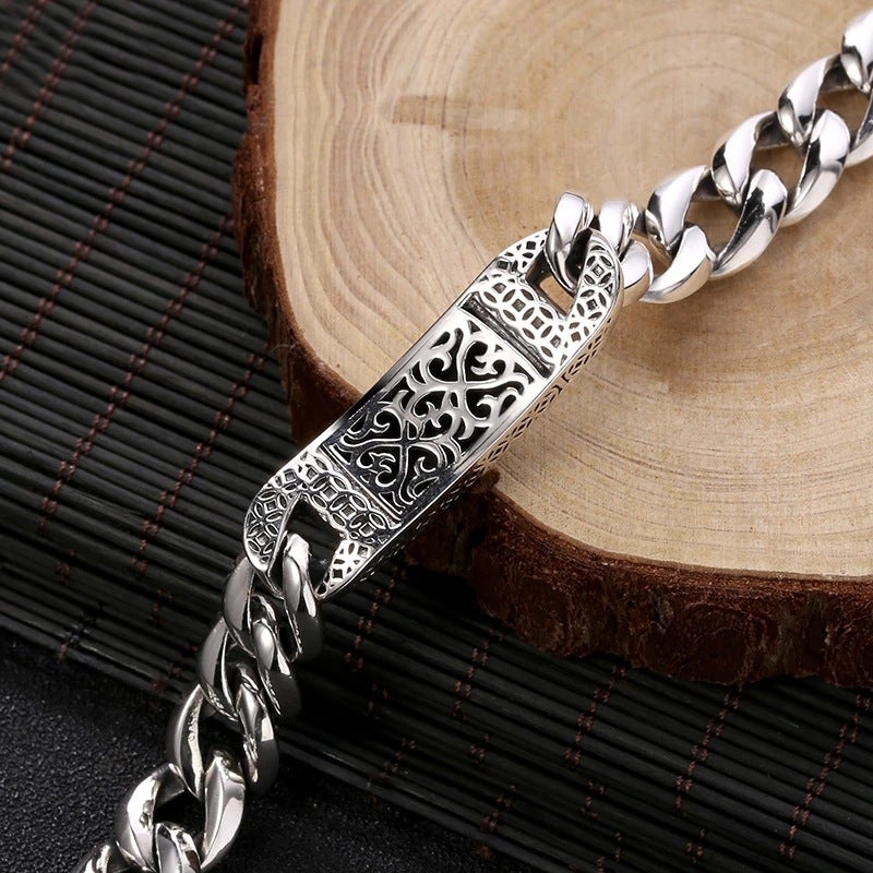 Loookus - 925 Silver Pixiu Men's Bracelet