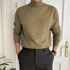 Loookus - Men's Basic Bottom Cashmere Sweater (NEW)