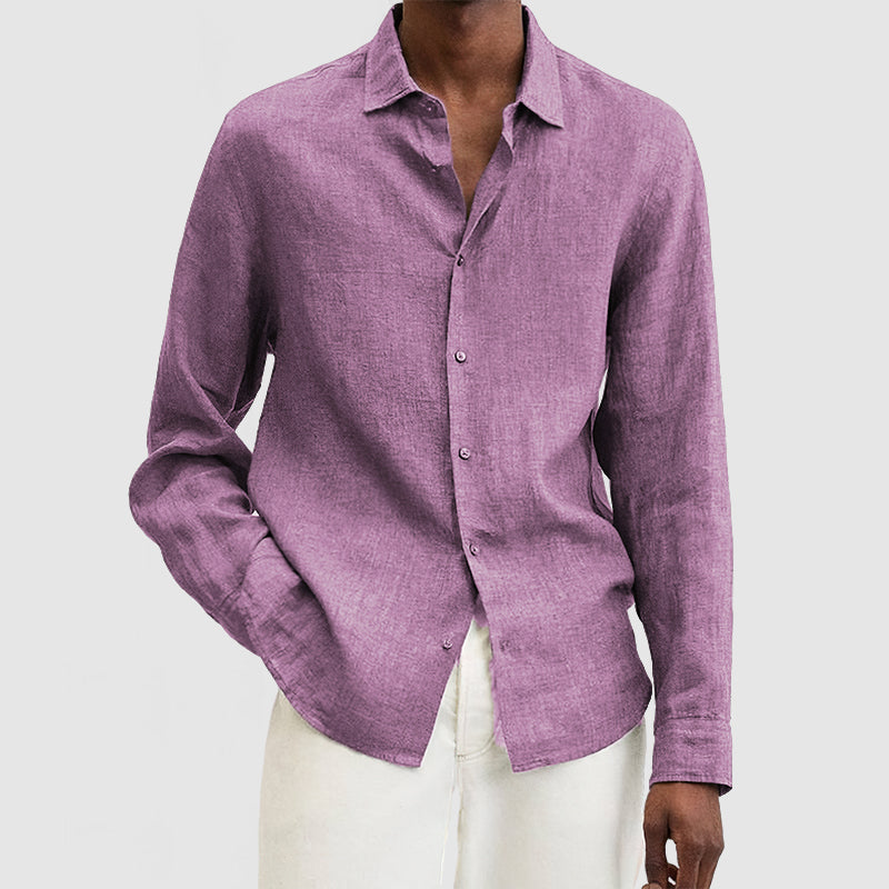 Loookus - Men's Casual Premium Cotton Linen Shirt