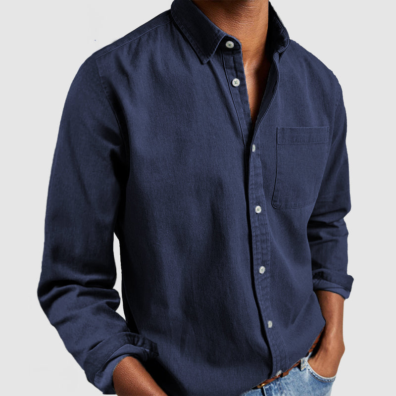 Loookus - Gentleman's Casual Cotton Basic Shirt