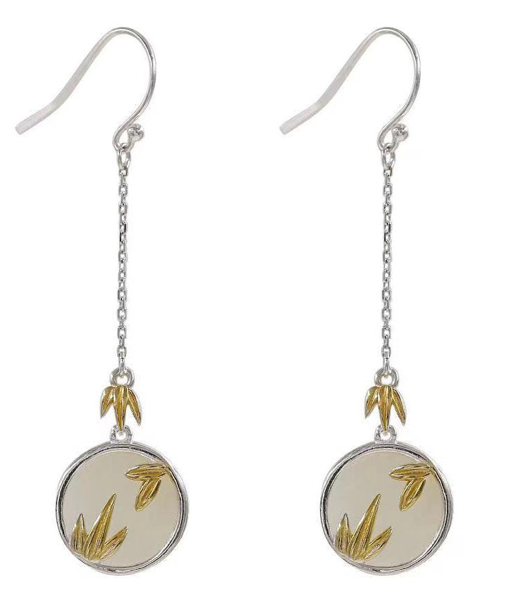 Loookus - Bamboo Leaf Drop Earrings