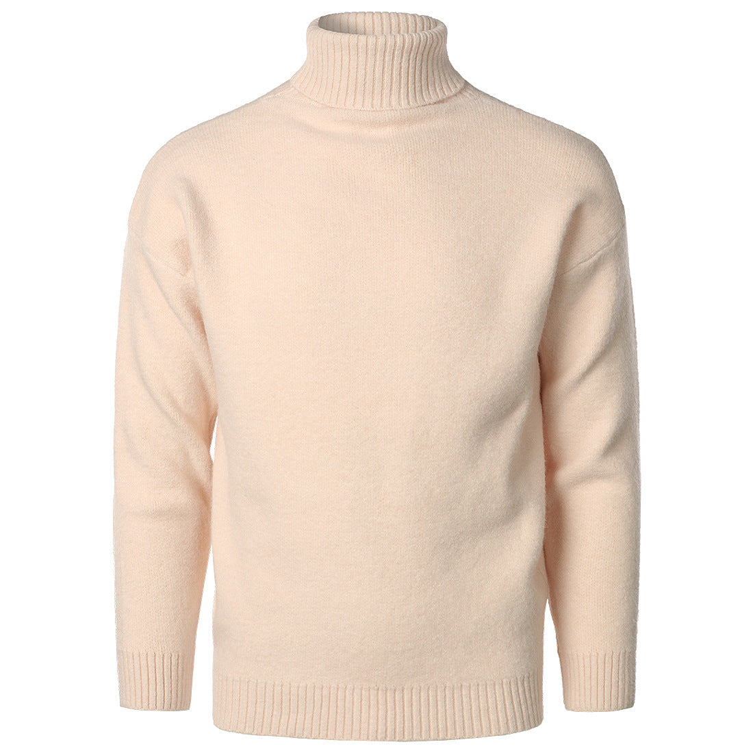 Loookus - autumn and winter men's long-sleeved high-necked fit knitted sweater