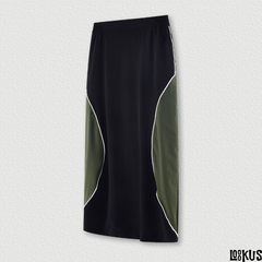 Loookus-Color Block Spliced Fast-Drying Tactical Skirt