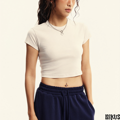 Loookus- Distressed Crop Top