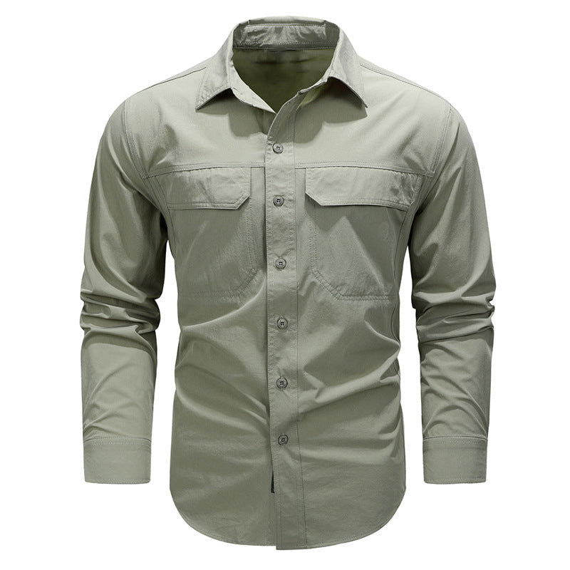 Loookus - Gentleman's Two Pockets Casual and Fashion Basic Shirt With Breathable Design